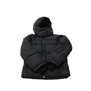 S13 NYC Girls Hooded Long Sleeve Zippered Puffer Jacket Black Size 14